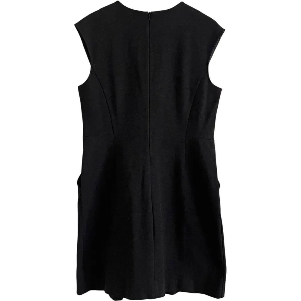 MM LaFleur Black Knit Midi Shift Dress